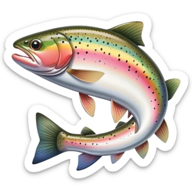 Rainbow ..trout ..fishing ..for ..rainbow ..trout sticker