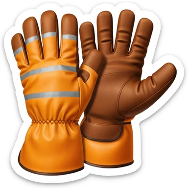 construction gloves 5 fingers sticker