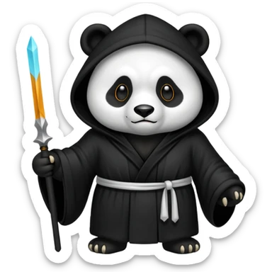 Grim reaper Panda sticker