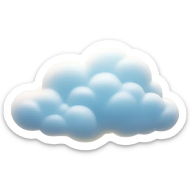 Cloudy day with sun filtering thru ethereal rays of light and sparkles sticker