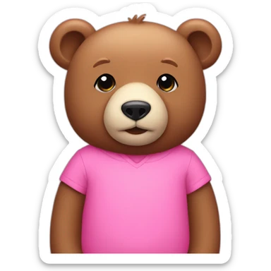 Carey Bear pink sticker