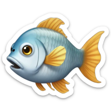 a cold fish sticker