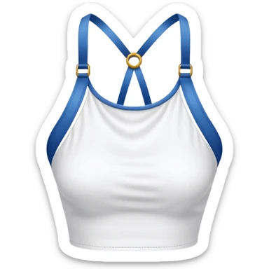 a white halter top sticker