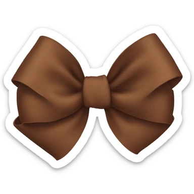 brown bow sticker