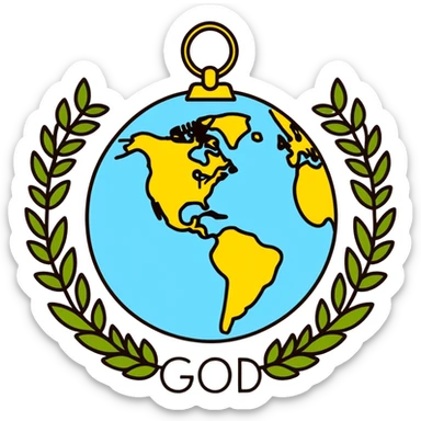 The betterment of the world can be accomplished through pure and goodly deeds sticker