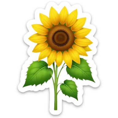 Sunflower and sunflower good morning  sticker