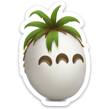 cute little coconut sticker