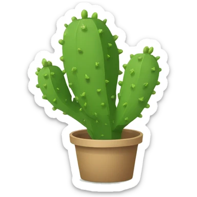 single flat Nopal without pot sticker