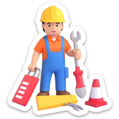 emergency repair  sticker