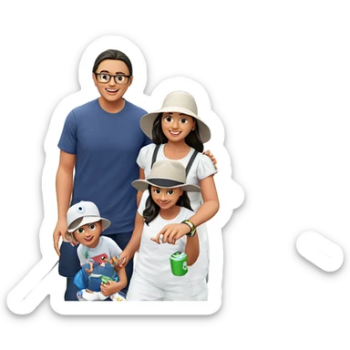 outdoor fun with friends sticker