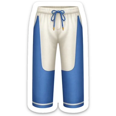 pantalones de playa  blancos sticker