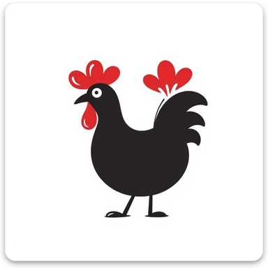 Rooster sticker