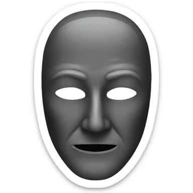Anonymous mask  sticker