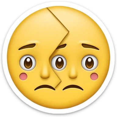 unhappy emoji overlapping another unhappy emoji sticker