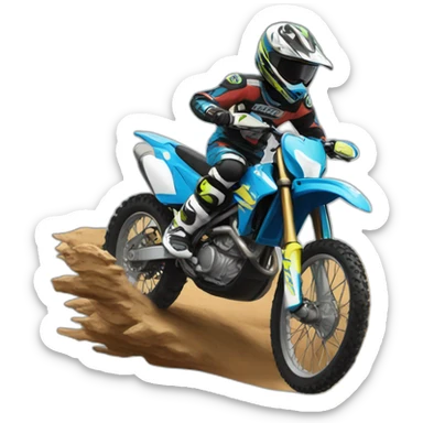 Moto-cross sticker
