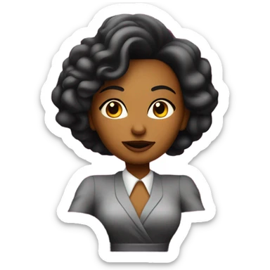 Lady at the theatre sticker