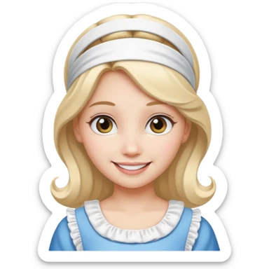 Alice Princess with headband sticker