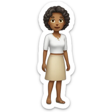 Mujer Delgada sticker