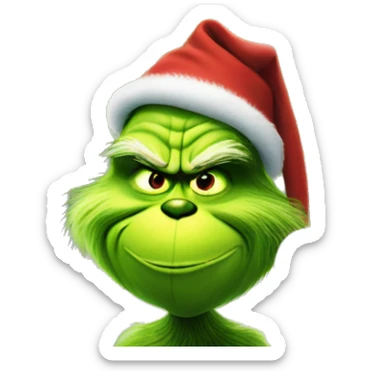 Grinch on a house sticker