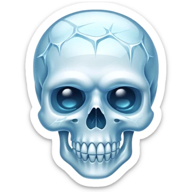 Tête de mort gelé 😳 sticker