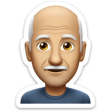 40 year olf bald greek father sticker