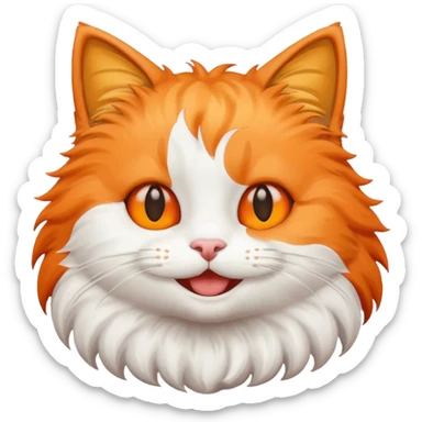 chat qui dit bonjour sticker