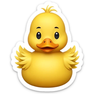 Animals: Duck in 3D Emoji sticker