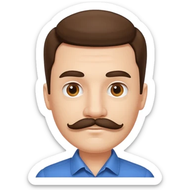 Adolf Hitler moustache carré  sticker