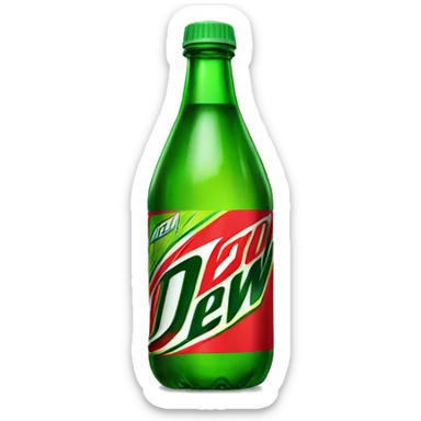 Red Mountain Dew bottle sticker