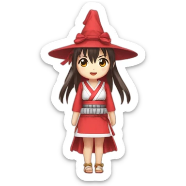 hakurei reimu sticker
