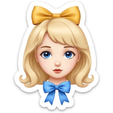 Cute Colette bow sticker