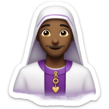 Happy Saint valentine day aesthetic purple  sticker