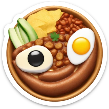 Bandeja paisa frijoles sticker