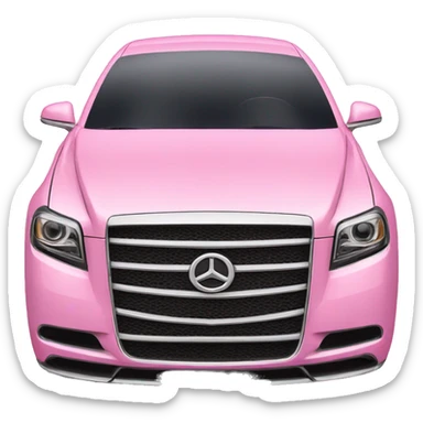 Pink luxury car sticker