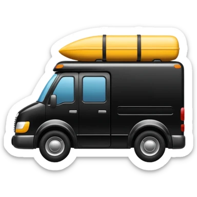 quiero un emoji de un camion de envios en tonos negro sticker