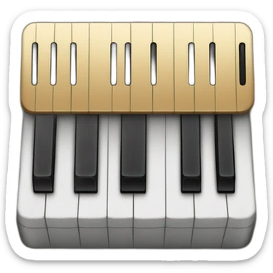 piano keyboard sticker