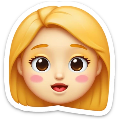 Love face being cute sticker