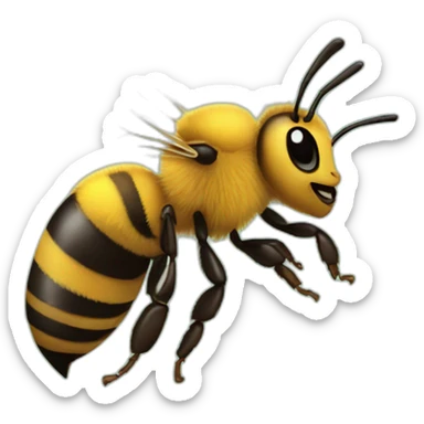 Honey bees sticker