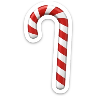 candy cane  3d effect sticker