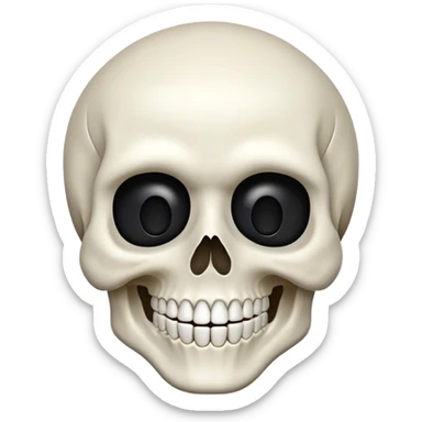 Skull face emoji skull face emoji  sticker