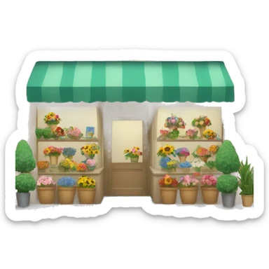 Florist shop sticker