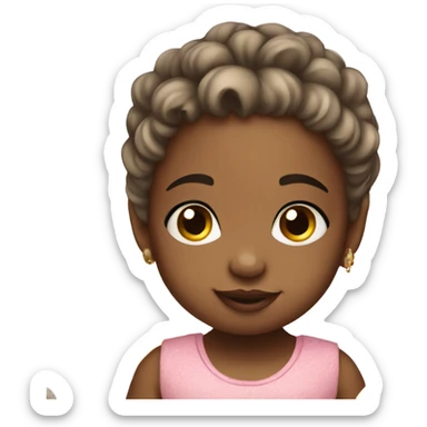 Beautiful  cute baby girl  sticker