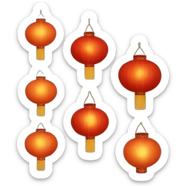 chinese lantern sticker
