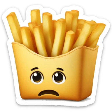 Fries sticker