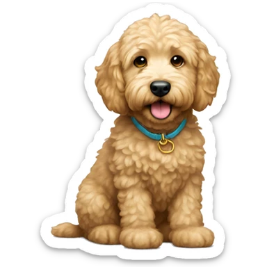 Mini golden doodle  sticker