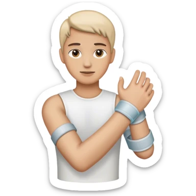 arm cast] sticker