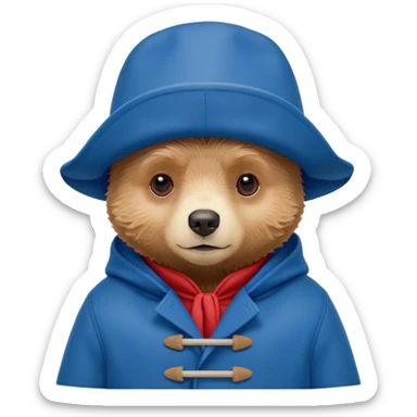 Paddington bear sticker