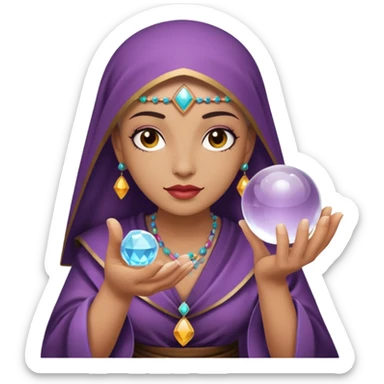 Oráculo con un sola bola de cristal  sticker