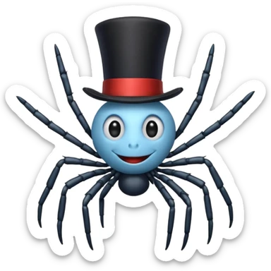 itsy bitsy spider Nursery Rhyme Character sticker