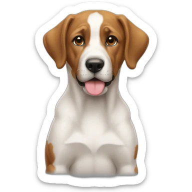 Köpek kediyi öpüyor sticker